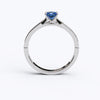 varitsa-jewellers - Solitaire Gold Engagement with 0.5ct Princess Cut Sapphire - 01SG07S